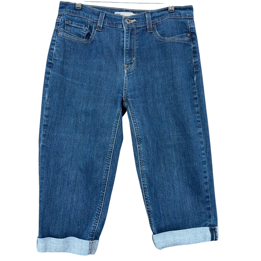 Levi's 52058 Capri Jeans Womens 8 W29 Cotton Elastane Blue